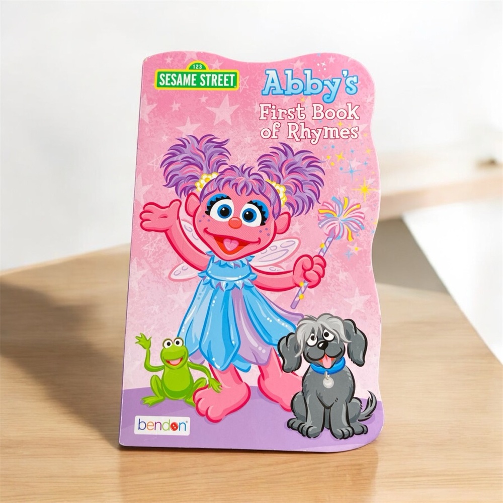 Sesame Street Abby's First Book of Rhymes Kid's Board Book Elmo Cookie Monster